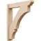 Ekena Millwork 6-in W x 30-in D x 36-in H Balboa Slat Rough Cedar Woodgrain TimberThane Outlooker, Primed Tan OUTUR060X30X36BOA24RCPR - alternate 1